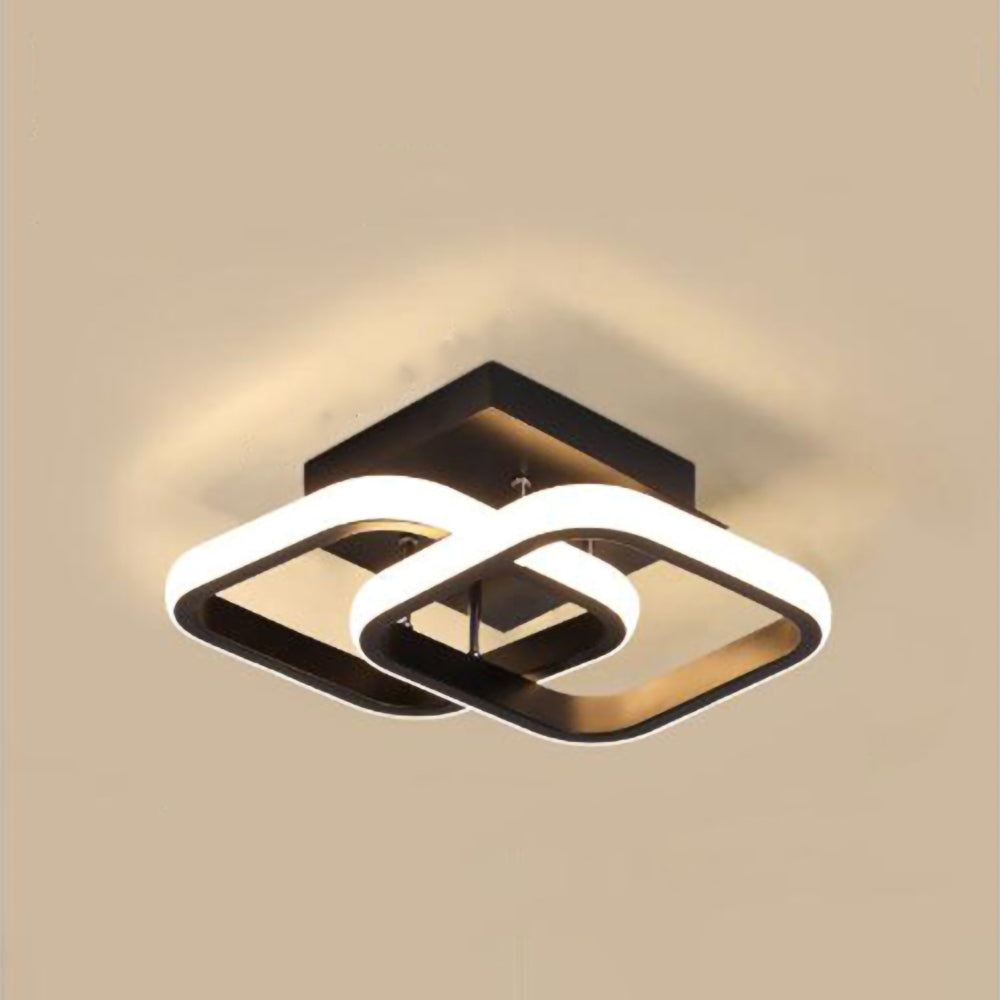 Modern Metal White LED Ceiling Light - 3 Wattage Options (12/18/22W)