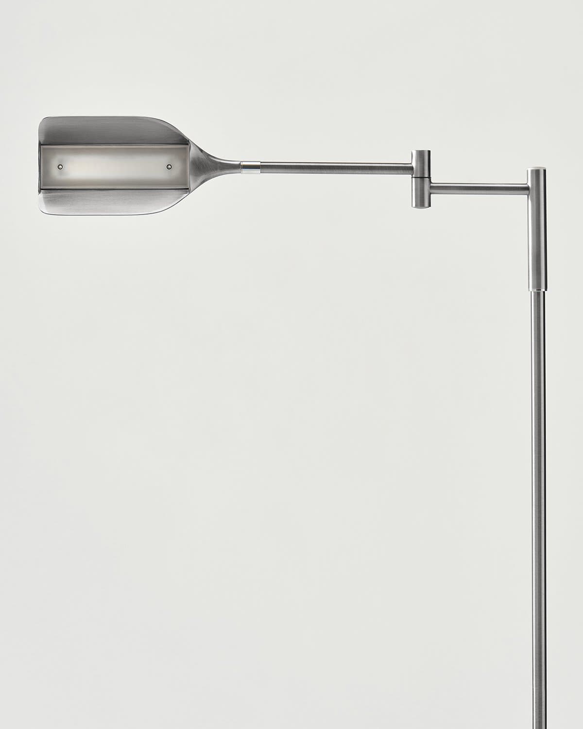 Leaf-Design Metal Floor Lamp – 3-Touch Dimmer LED, 135cm