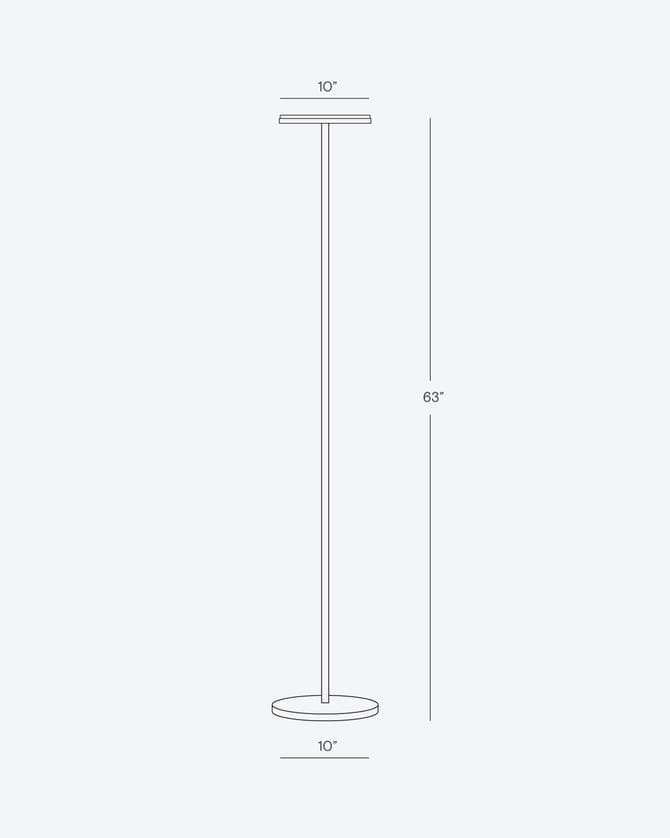 LED Torchiere Floor Lamp – Adjustable Touch Switch, 160cm