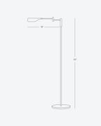 Leaf-Design Metal Floor Lamp – 3-Touch Dimmer LED, 135cm