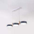 Cylinder Multi-Light Nordic Pendant Light – Iron & Wood, 77cm