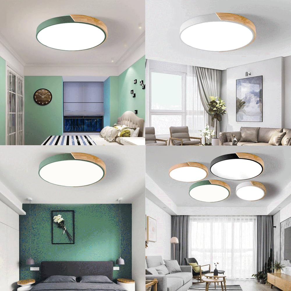 Colourful Round LED Ceiling Light – Acrylic Diffuser