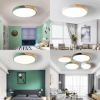 Colourful Round LED Ceiling Light – Acrylic Diffuser
