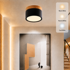Small Cylinder Flush Ceiling Light – Aluminium, 2 Sizes (5W/7W)