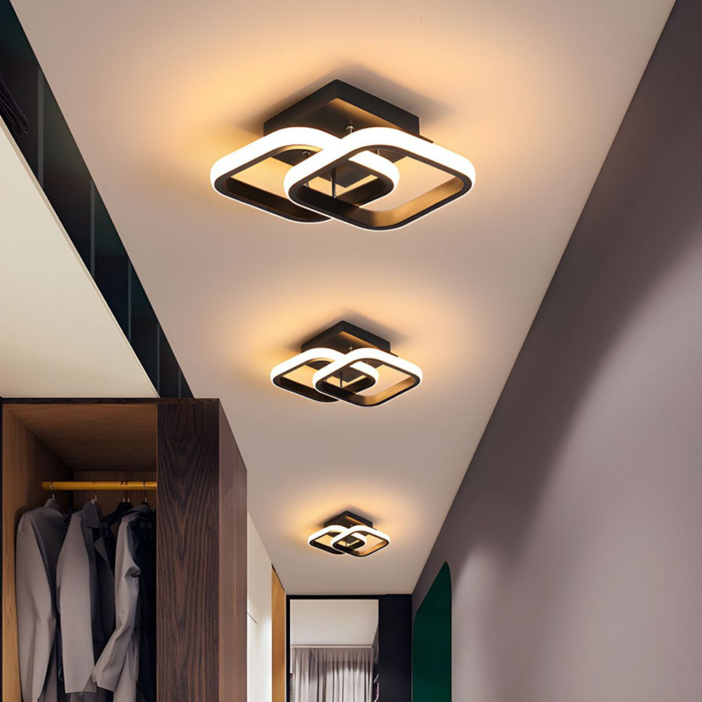 Modern Metal White LED Ceiling Light - 3 Wattage Options (12/18/22W)