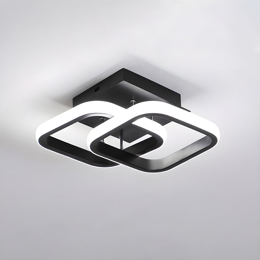Modern Metal White LED Ceiling Light - 3 Wattage Options (12/18/22W)