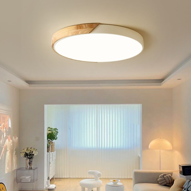 Colourful Round LED Ceiling Light – Acrylic Diffuser