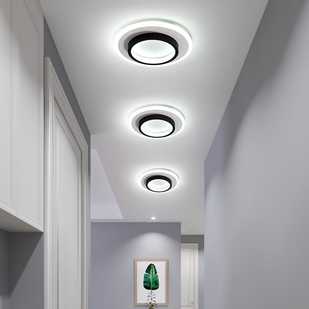 Round Slim LED Flush Ceiling Light – 21cm or 24cm, 10W/20W