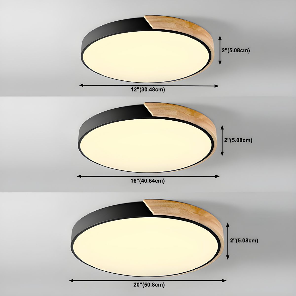Colourful Round LED Ceiling Light – Acrylic Diffuser