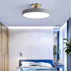 Round LED Semi-Flush Ceiling Light – 4 Brightness Options, 16–48W