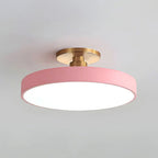 Round LED Semi-Flush Ceiling Light – 4 Brightness Options, 16–48W