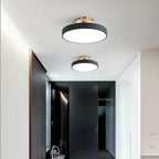 Round LED Semi-Flush Ceiling Light – 4 Brightness Options, 16–48W