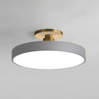Round LED Semi-Flush Ceiling Light – 4 Brightness Options, 16–48W