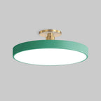 Round LED Semi-Flush Ceiling Light – 4 Brightness Options, 16–48W