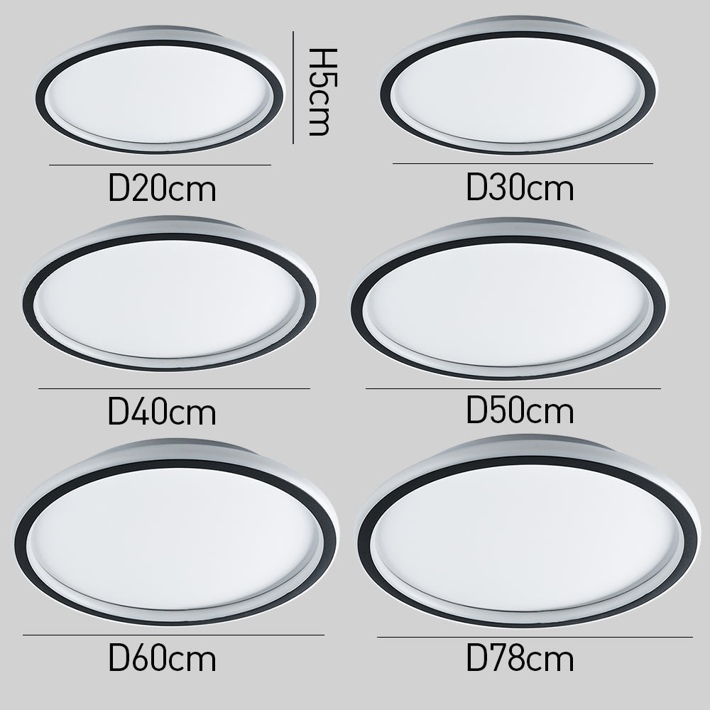 Ultra-Thin Round LED Ceiling Light – 5 Sizes, 30–78cm