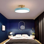 Round LED Semi-Flush Ceiling Light – 4 Brightness Options, 16–48W