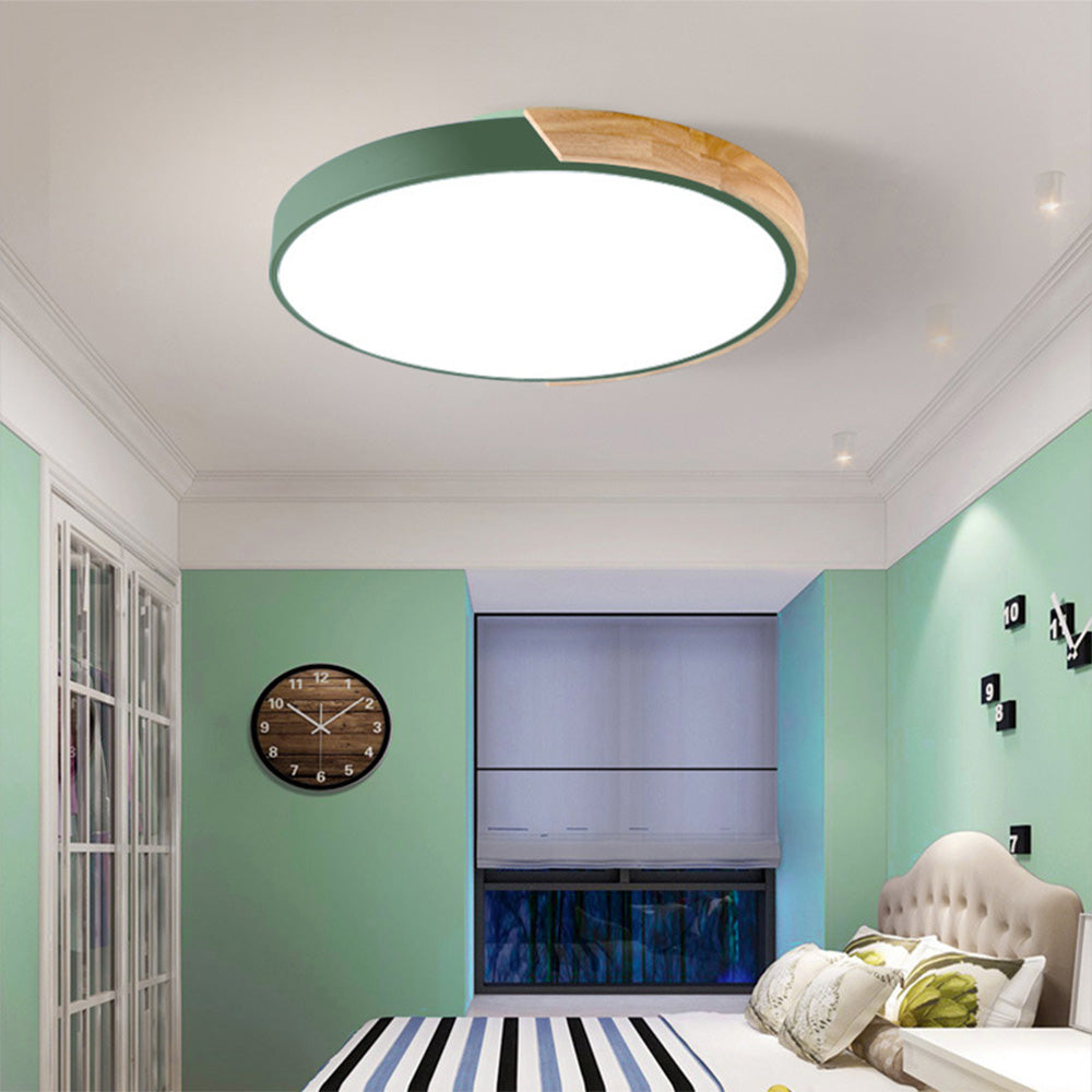 Colourful Round LED Ceiling Light – Acrylic Diffuser