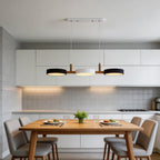 Cylinder Multi-Light Nordic Pendant Light – Iron & Wood, 77cm