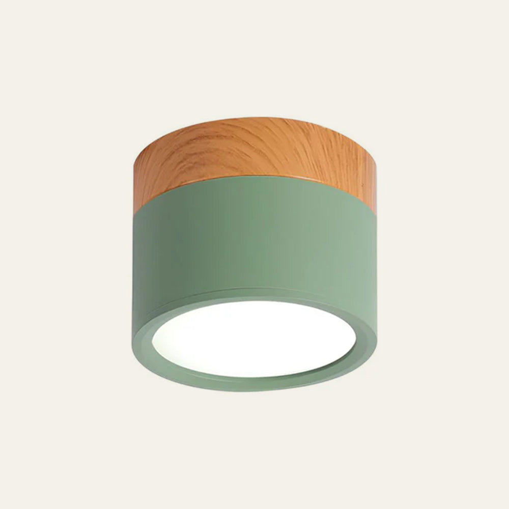 Small Cylinder Flush Ceiling Light – Aluminium, 2 Sizes (5W/7W)