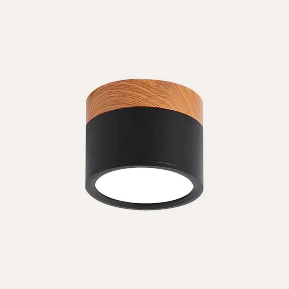 Small Cylinder Flush Ceiling Light – Aluminium, 2 Sizes (5W/7W)