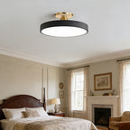 Round LED Semi-Flush Ceiling Light – 4 Brightness Options, 16–48W