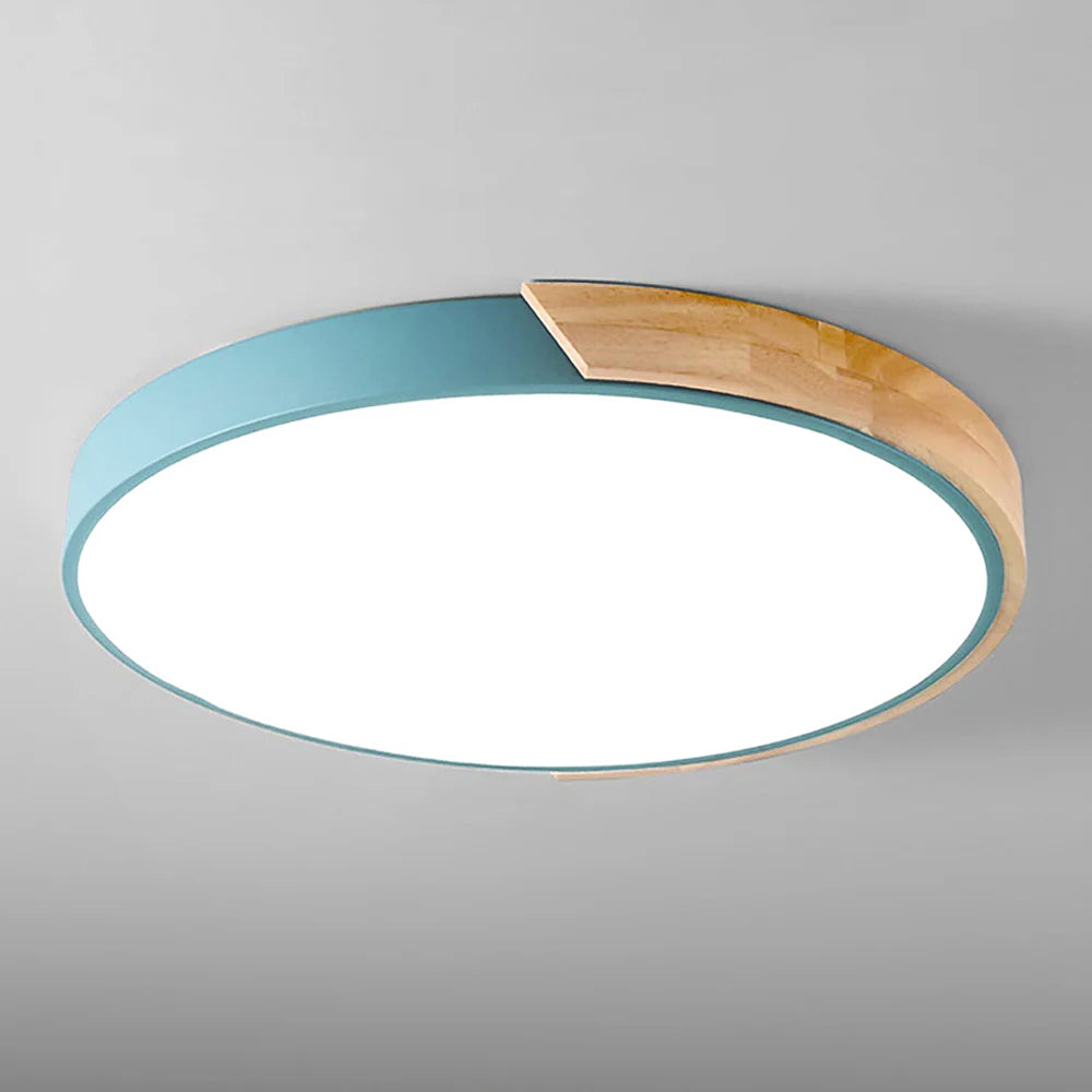 Colourful Round LED Ceiling Light – Acrylic Diffuser