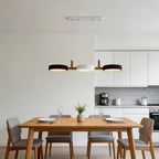 Cylinder Multi-Light Nordic Pendant Light – Iron & Wood, 77cm