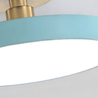 Round LED Semi-Flush Ceiling Light – 4 Brightness Options, 16–48W