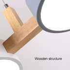 Cylinder Multi-Light Nordic Pendant Light – Iron & Wood, 77cm