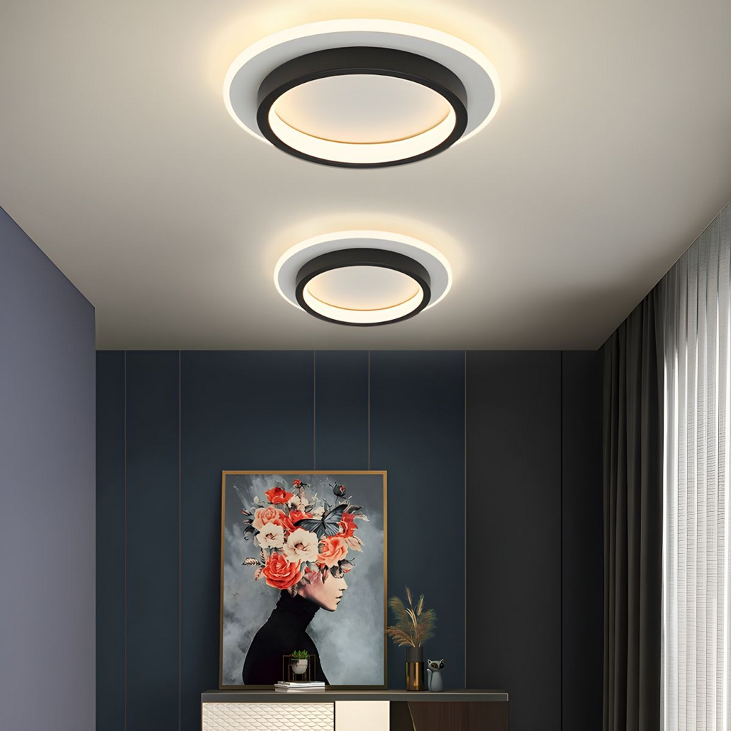 Round Slim LED Flush Ceiling Light – 21cm or 24cm, 10W/20W