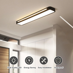 Modern Minimalist Long LED Ceiling Lighting – 3 Sizes (48/58/78cm)