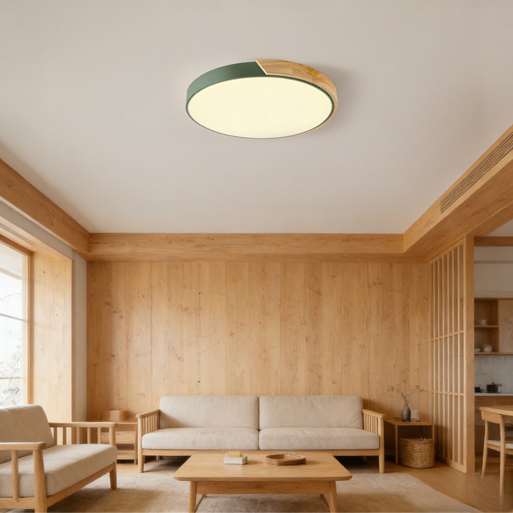 Colourful Round LED Ceiling Light – Acrylic Diffuser