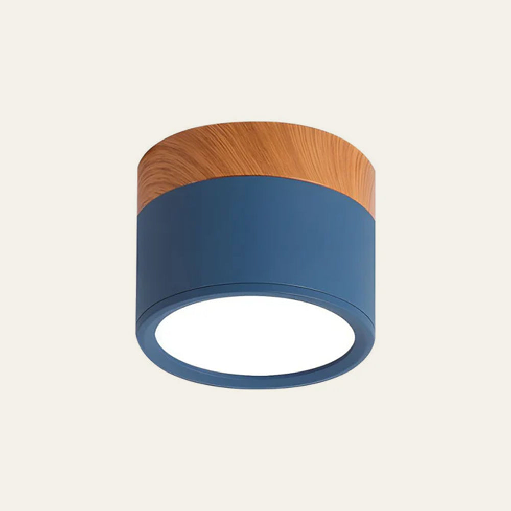Small Cylinder Flush Ceiling Light – Aluminium, 2 Sizes (5W/7W)