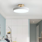 Round LED Semi-Flush Ceiling Light – 4 Brightness Options, 16–48W