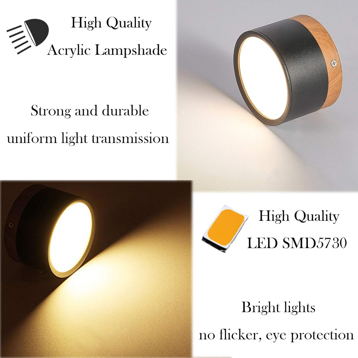 Small Cylinder Flush Ceiling Light – Aluminium, 2 Sizes (5W/7W)
