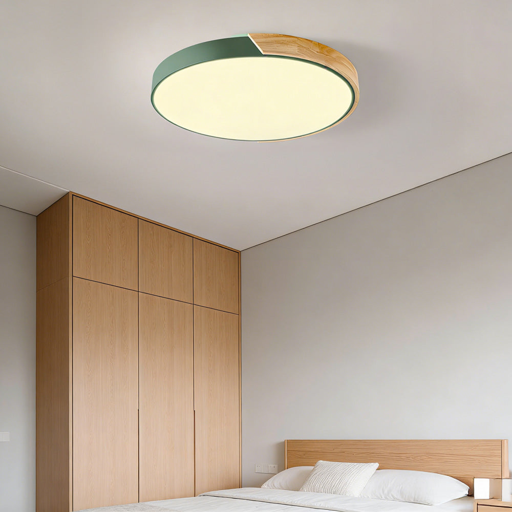 Colourful Round LED Ceiling Light – Acrylic Diffuser
