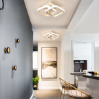 Modern Metal White LED Ceiling Light - 3 Wattage Options (12/18/22W)