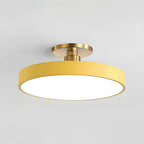 Round LED Semi-Flush Ceiling Light – 4 Brightness Options, 16–48W