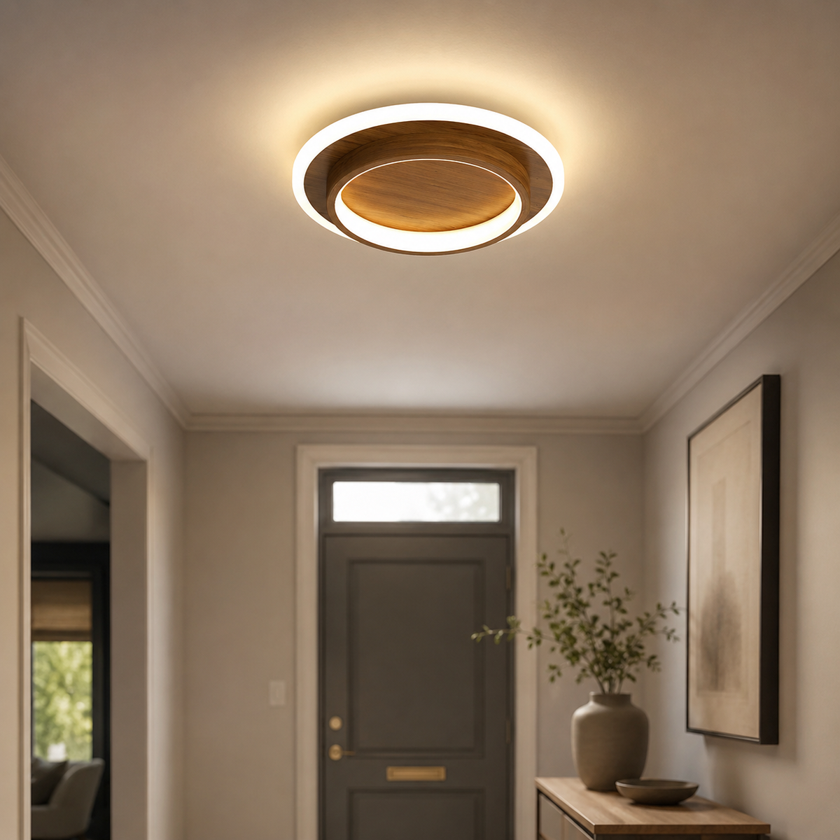 Round Slim LED Flush Ceiling Light – 21cm or 24cm, 10W/20W
