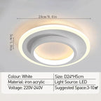 Round Slim LED Flush Ceiling Light – 21cm or 24cm, 10W/20W