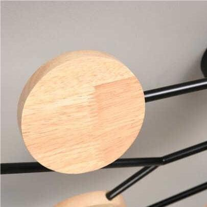 Round LED Ceiling Light – 4 to 7 Light Heads, Iron & Acrylic