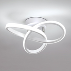 Modern Metal White LED Ceiling Light - 3 Wattage Options (12/18/22W)