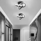 Modern Metal White LED Ceiling Light - 3 Wattage Options (12/18/22W)