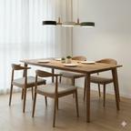 Cylinder Multi-Light Nordic Pendant Light – Iron & Wood, 77cm