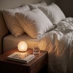 Rechargeable Glass Table Lamp – Cordless LED Mood Light, Touch Dimmable, IP65 Waterproof