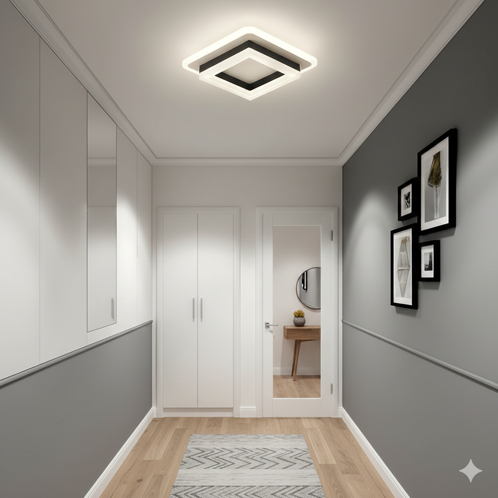 Square LED Ceiling Light – 24W, 1920 Lumens