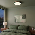 Solid Wood Round Flush Mount LED Ceiling Light – 4 Sizes, 30-60cm