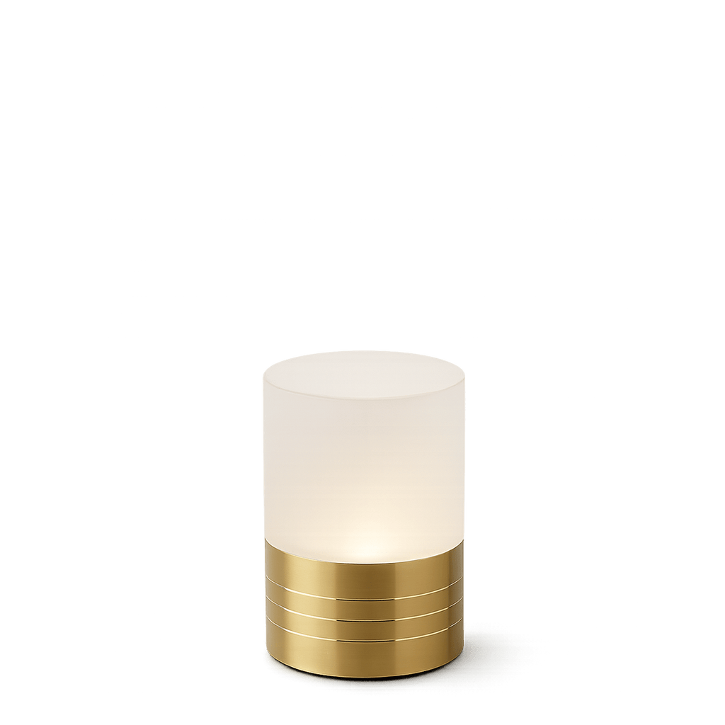 Table Lamp – Cordless LED Mood Light, Brass, IP65 Waterproof