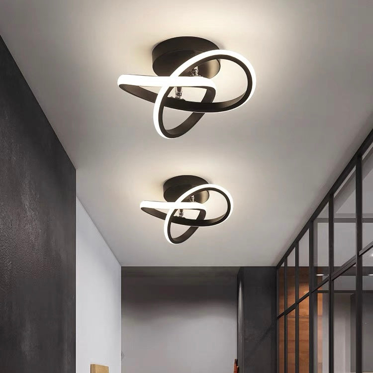 Modern Metal White LED Ceiling Light - 3 Wattage Options (12/18/22W)