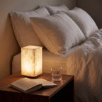 Stone-Effect Rechargeable Table Lamp – Cordless LED Mood Light with Remote Control, IP65 Waterproof